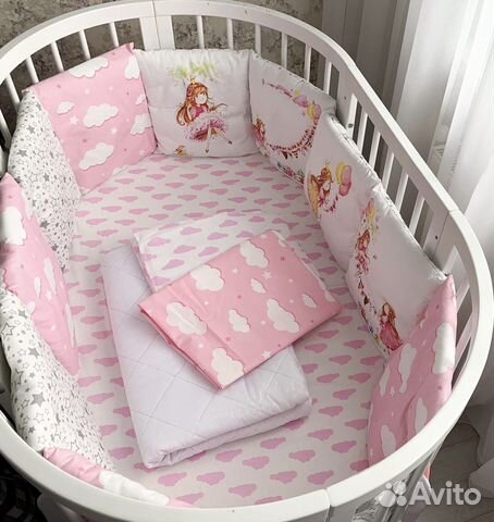 Детские бортики в кроватку комплект новый