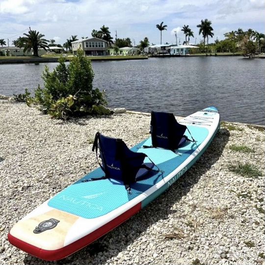 Туринговый SUP сапборд 12,6' Black Cat, 25PSI