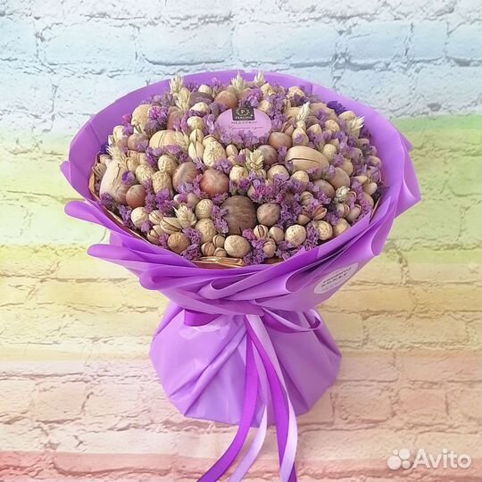 Съедобные букеты, букеты из орех и сухофруктов