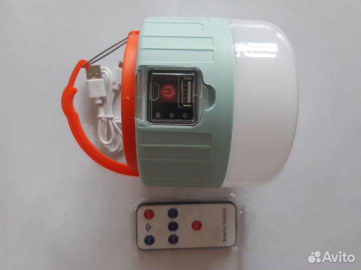 Фонарь с пультом, солнечной батареей на 18650