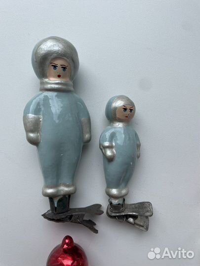 Елочные игрушки СССР на прищепке