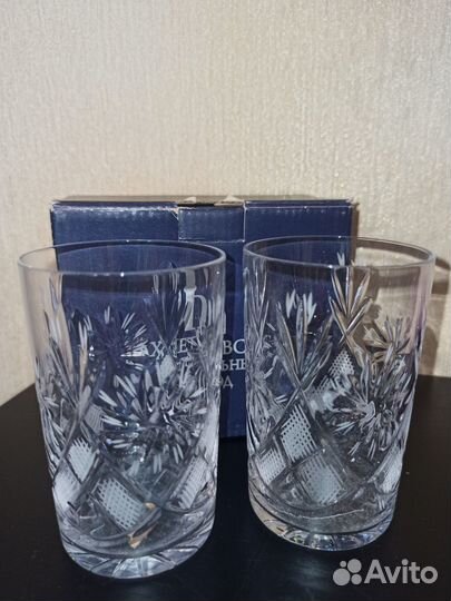 Хрустальные рюмки, хрустальные бокалы новые