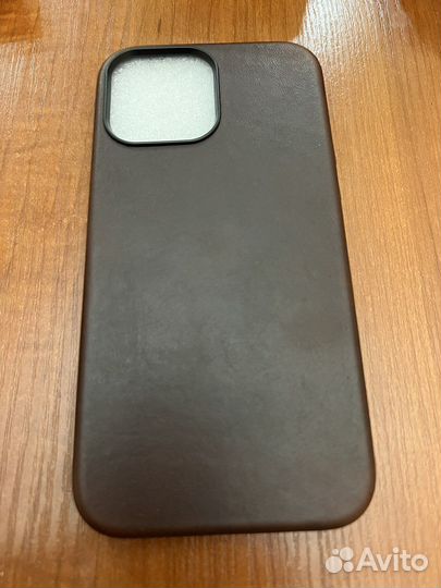 Чехол на iPhone 13 pro max кожаный