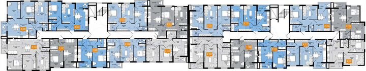 2-к. квартира, 54,3 м², 9/9 эт.