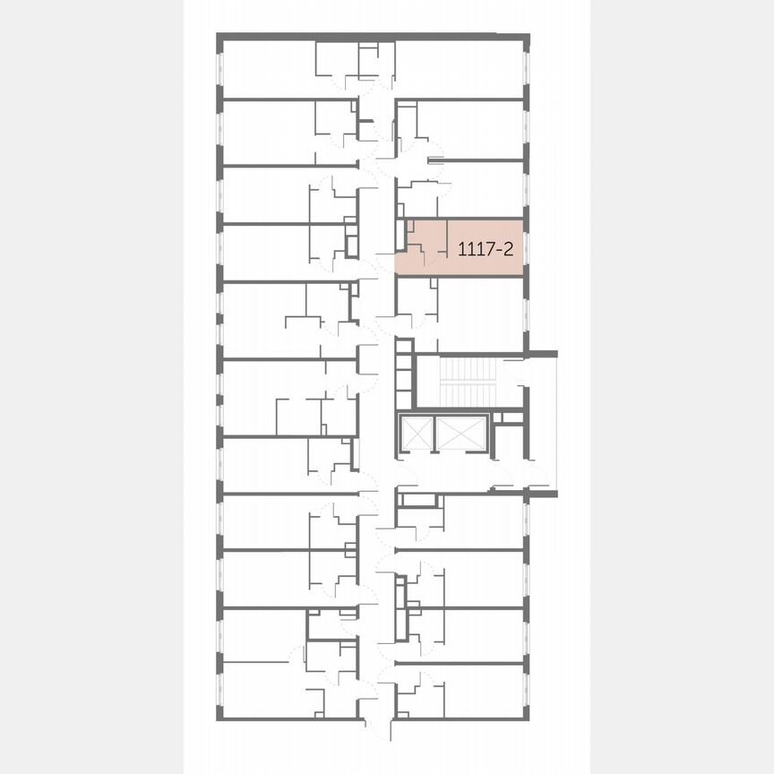 Апартаменты-студия, 18,5 м², 10/17 эт.