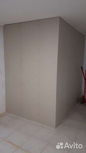 Монтаж перегородок из гипсокартона. Короб. Обшивка