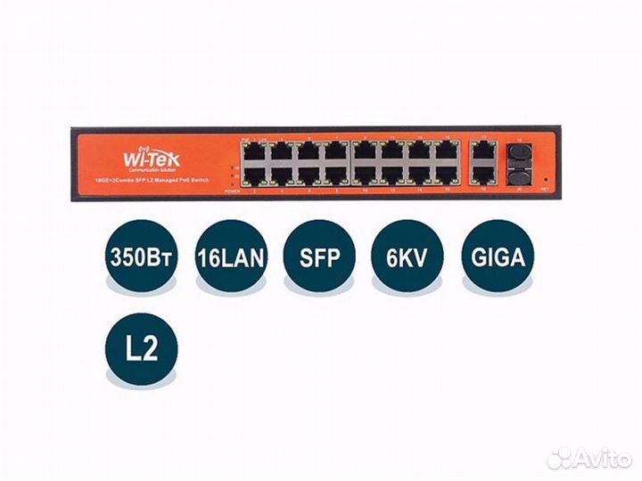 Коммутатор Wi-Tek WI-PMS320GF