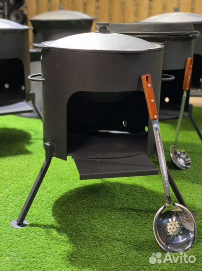 Казан 8 литров с печью