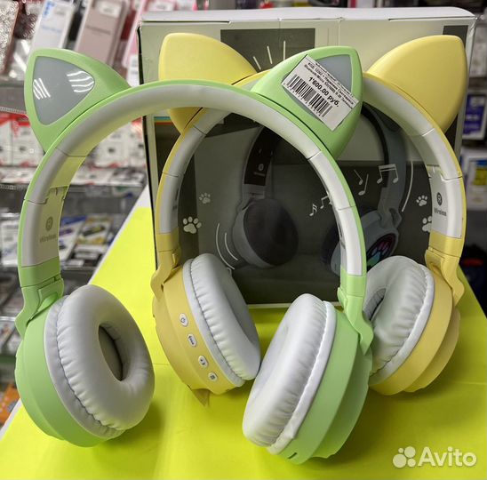 Беспроводные наушники. Bluetooth Светящиеся