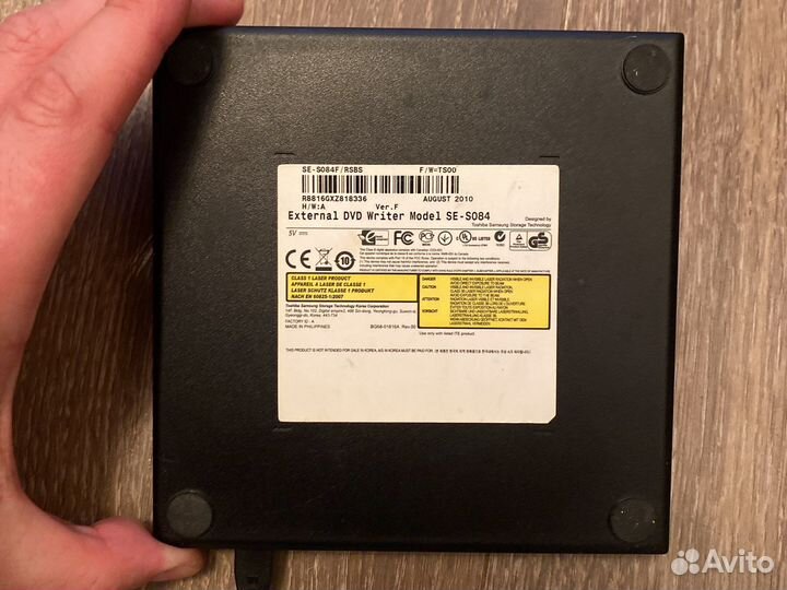 Sansung external dvd writer model se-s084