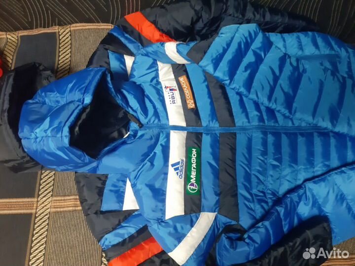 Лыжные куртки пуховик adidas Сб.России муж S-M-L