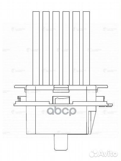 Резистор вентилятора отопителя LFR1502 luzar