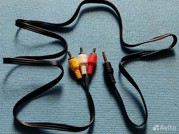 Кабель Аудио-Видео 3.5 мм - 3RCA (Для Приставок)