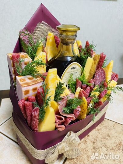 Мужские съедобные букеты