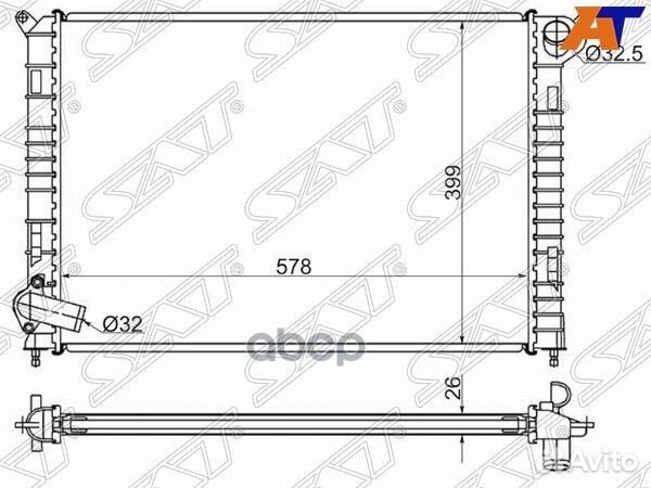 Радиатор Mini Hatch Cooper 01-06 BW000-mini Sat