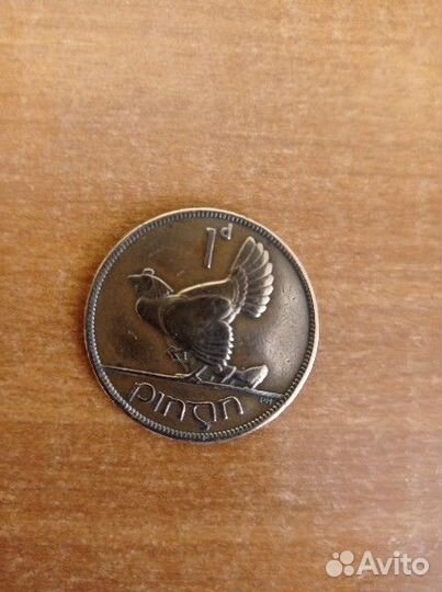 Монета Ирландии. Глухарь. 1928 год