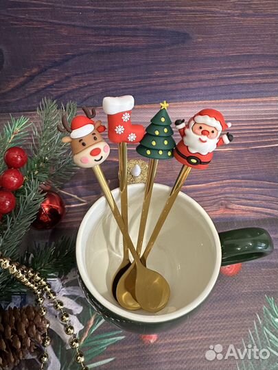 Набор чайных ложек новогодний