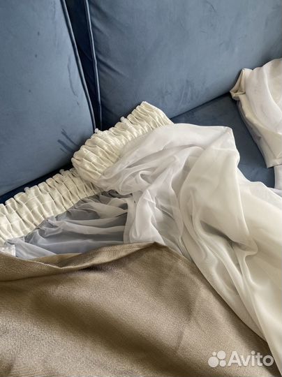 Комплект тюль и шторы