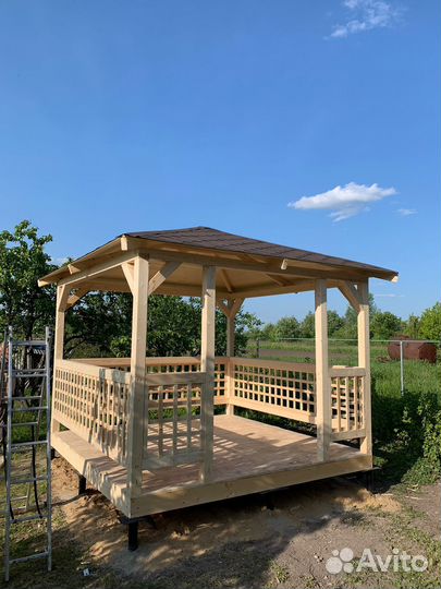 Беседка с доставкой. Монтаж за 1 день