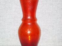 Красивая ваза СССР Венецианская нить рубиновое