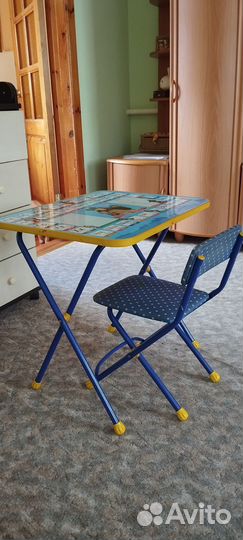 Детский стол и стул бу