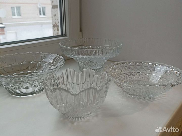 Хрусталь СССР, салатники