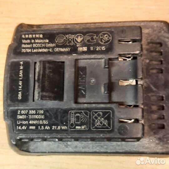 Аккумулятор Bosch gba 14,4v