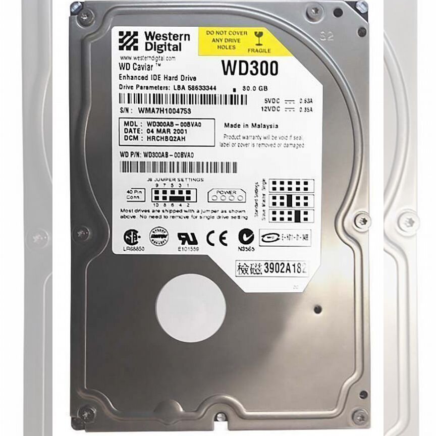 [WD300AB] Жесткий Диск Western Digital 30gb 5400 Ide Wd300ab