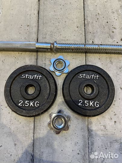 Штанга с блинами бу