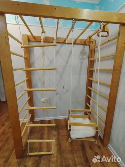 Шведская стенка, детский деревянный спорткомплекс