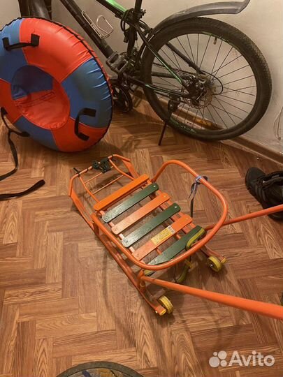 Детские санки с колесами