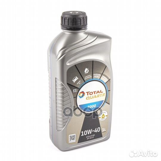 Total quartz 7000 10w40 1л. полусинтетика (мас