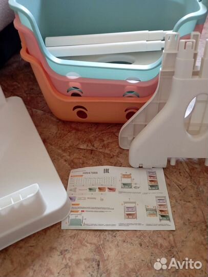 Стеллаж под игрушки новый