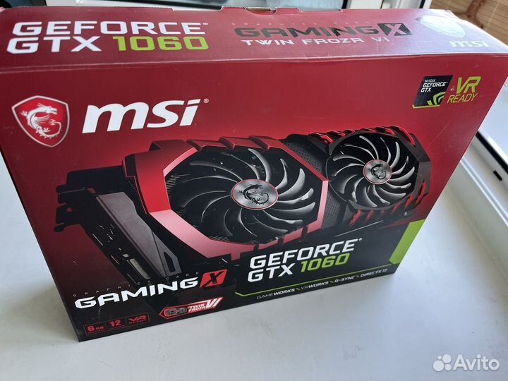 Видеокарта gtx 1060 6gb msi gaming x