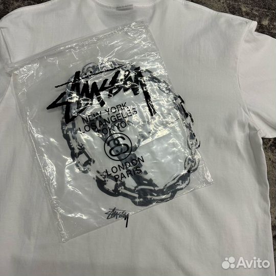 Футболка Stussy chain link ss24 руль