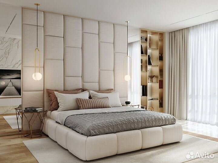 Мягкие стеновые панели, изголовья кроватей