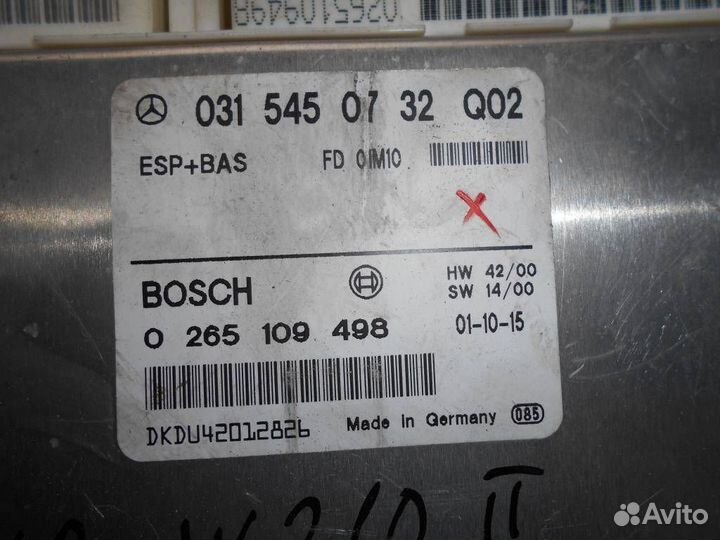 Блок управления ESP Mercedes Benz W210 E-Klasse 2