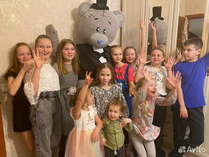 Ростовая кукла мишка тедди поздравит с торжеством