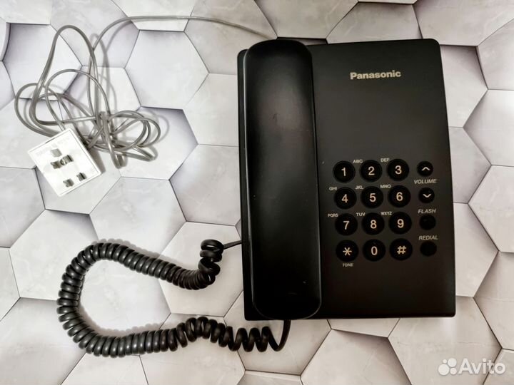 Стационарный телефон panasonic рабочий кнопочный