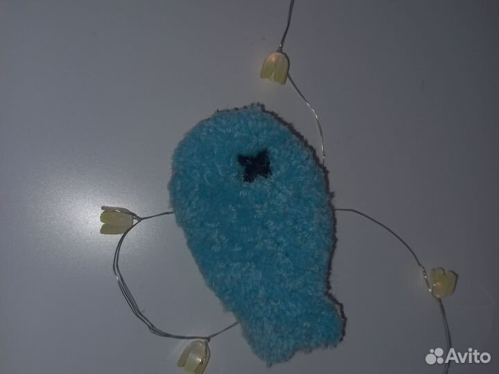 Мини коврик ручной работы (рыбка)