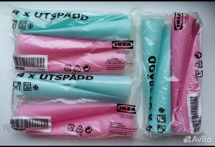 Формы для мороженого Утспэдд, Икеа. Новые. Силикон