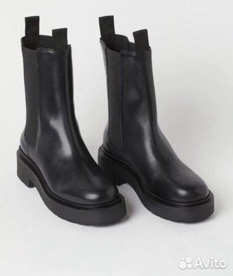 Ботинки Челси H&M натуральная кожа