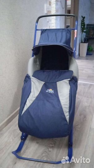 Санки с колесами Nika