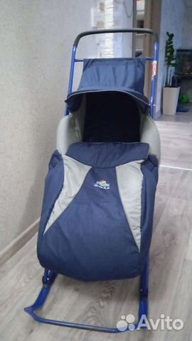 Санки с колесами Nika