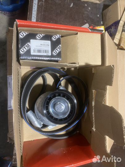 Натяжной ролик и ремень ford focus 2