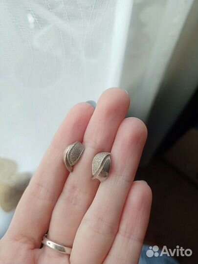 Серьги серебро