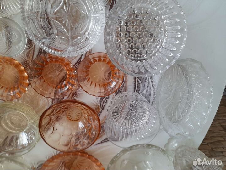 Салатники стекло, хрусталь, фарфор