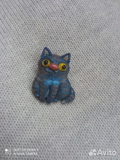 Брошь Значок Новый Кот