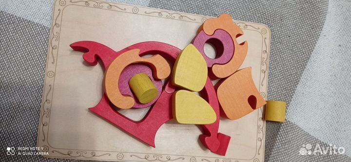 Пазл Машинка деревянный