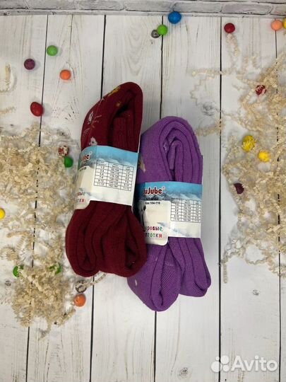 Колготки детские махровые для девочек